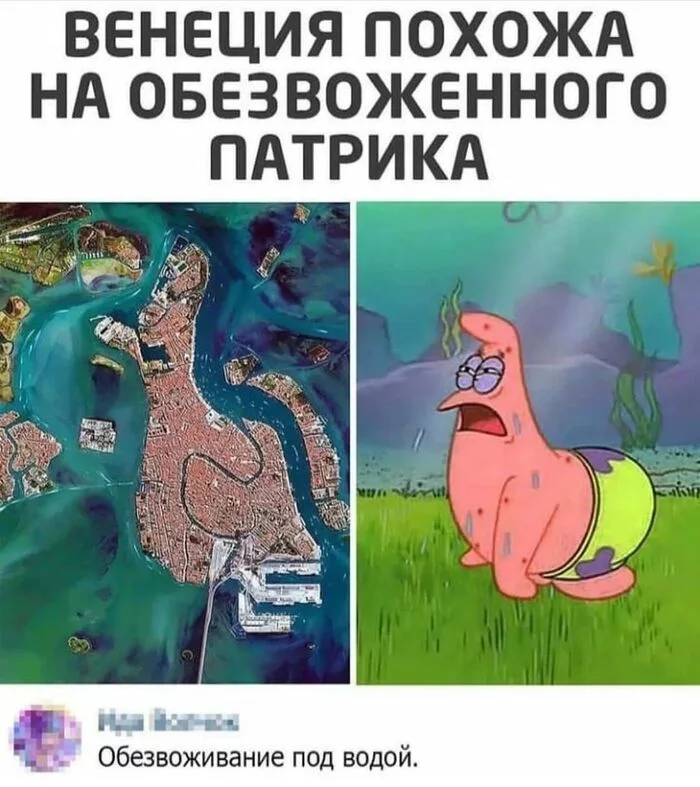 Patrick - The photo, Screenshot, Picture with text, Memes, It seemed, Comments, SpongeBob