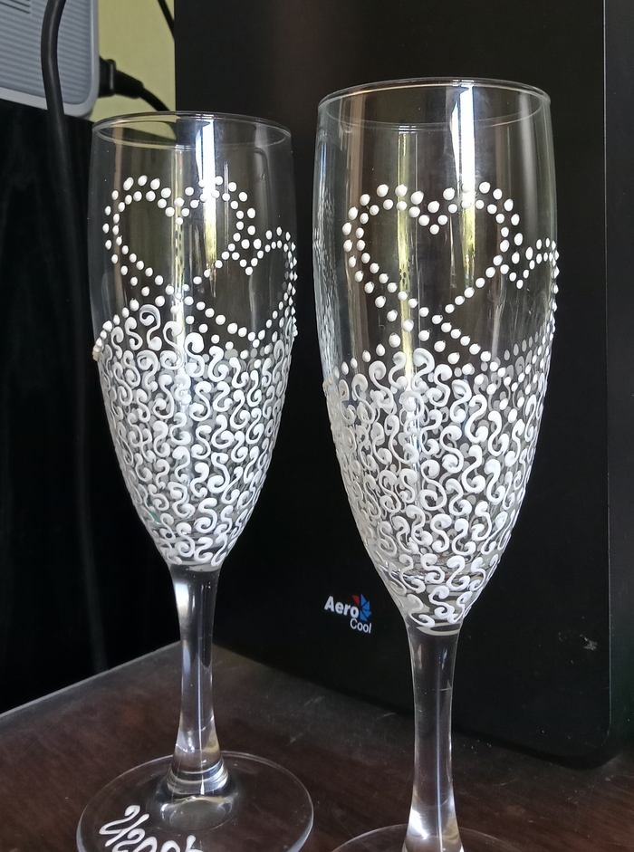 Роспись фужеров