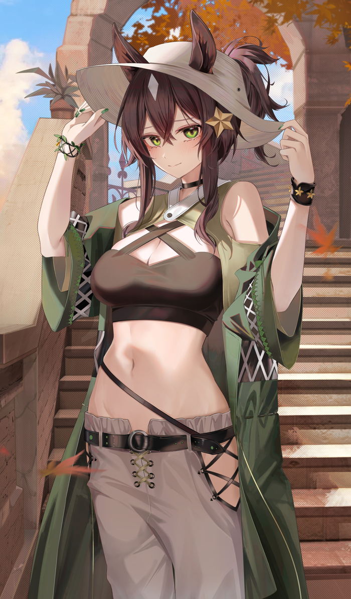 Arknights operators , Anime Art, Arknights, Suzuran, Jessica (Arknights), Goldenglow, Eunectes, Degenbrecher (Arknights), Meteor (Arknights), Skadi the Corrupting Heart, Schwarz, , Monch, Ratatos