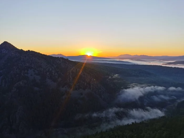 Sunrise on Aigir - My, Aigir, Bashkortostan, Hike, Nature, The mountains, dawn