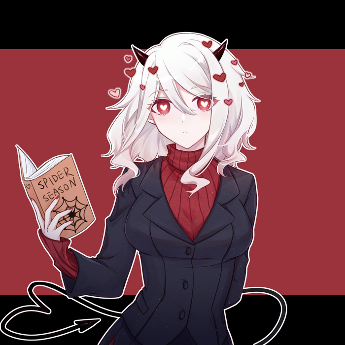  Helltaker, Modeus, Anime Art, 