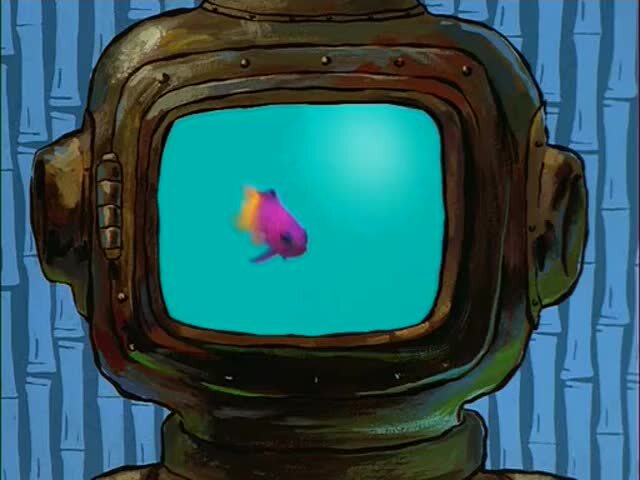 Micron TV and Spongebob - TV set, 90th, Micron, SpongeBob, Past, Nostalgia, Memories, GIF, Longpost