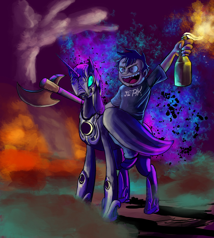    My Little Pony, MLP Crossover, Princess Luna, Nightmare Moon,  