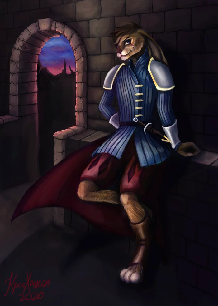 Bunny-Rogue - Furry, Furry art, Anthro, Hare, Fantasy, Dark fantasy