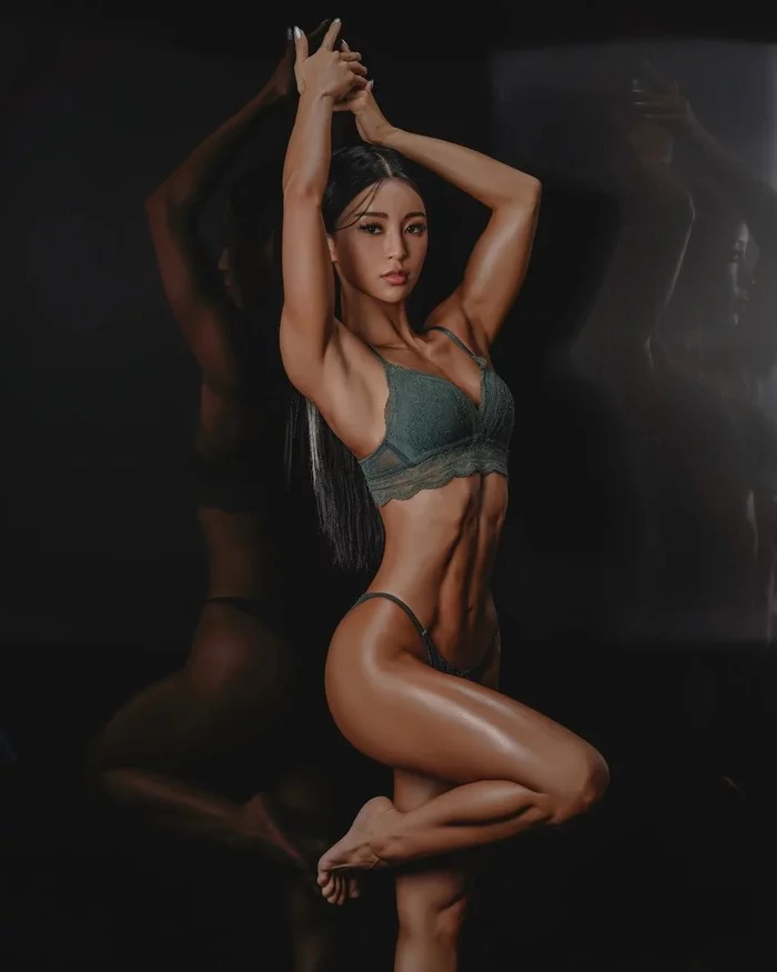 Kim Yerin - Girls, Asian, Korean women, beauty, The photo, Good body, Press, Sports girls, Fitonyashka, Longpost, Kim Yerin