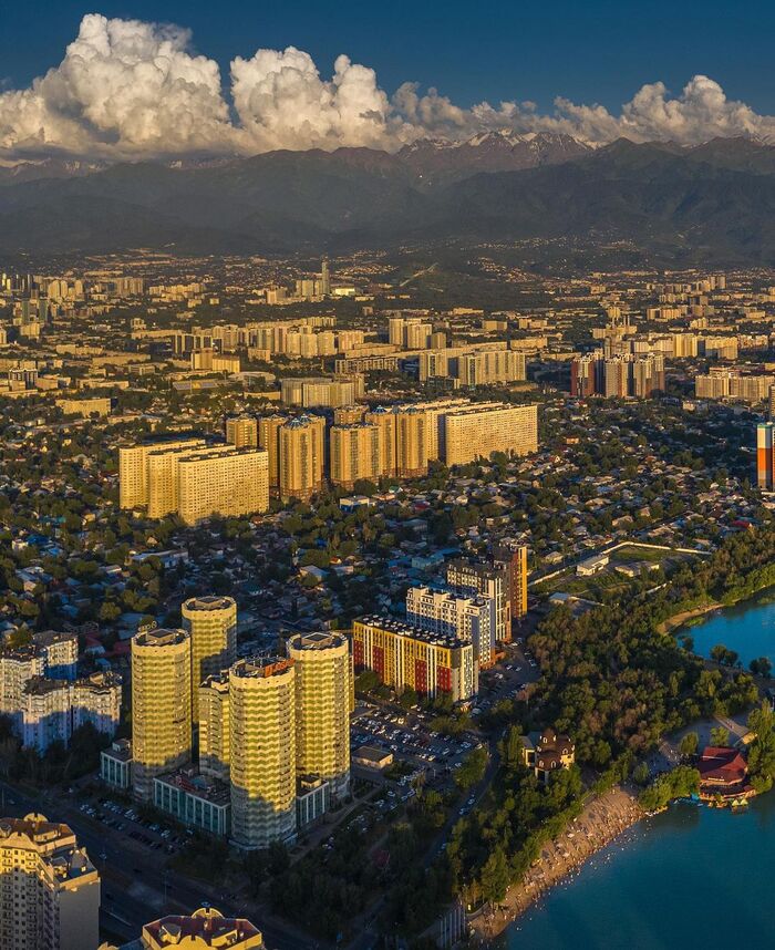 Almaty, Kazakhstan - The photo, Aerial photography, Almaty, Kazakhstan, Longpost, Instagram