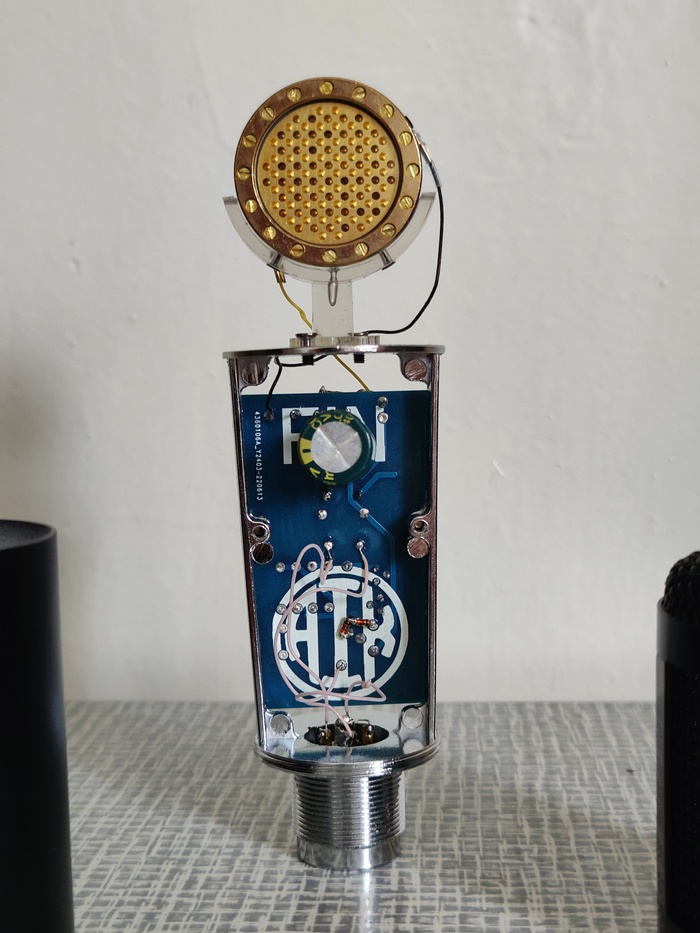 Студийный конденсаторный микрофон своими руками Своими руками, Микрофон, Конденсаторный микрофон, Радиолюбители, Радиоэлектроника, Самоделки, Пайка, Длиннопост
