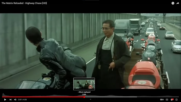 Matrix Reboot. The most viewed moment - Matrix, Matrix: Reboot, Trinity, Youtube, Movies