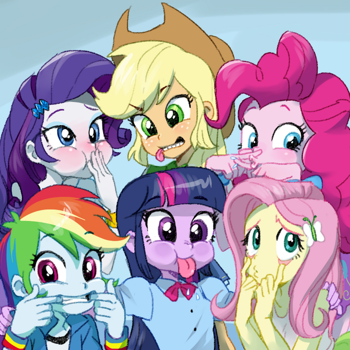  :   ,  8 My Little Pony, MLP_Evening, Mane 6, Equestria Girls