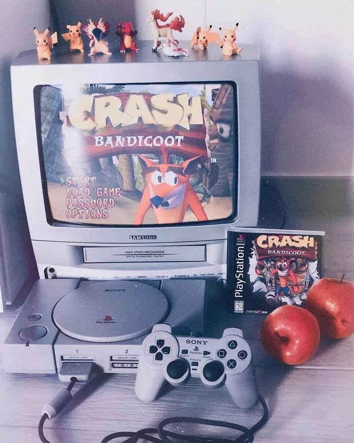 How well I remember those times... - The television, Playstation, Crash Bandicoot, Dualshock, Gamers, Retro gaming