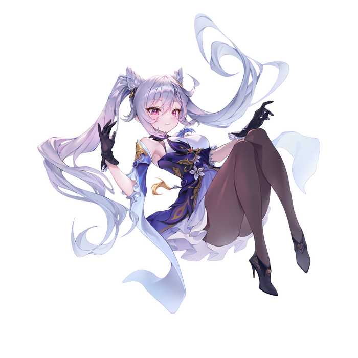   Genshin Impact, Keqing (Genshin Impact), , , , , Anime Art