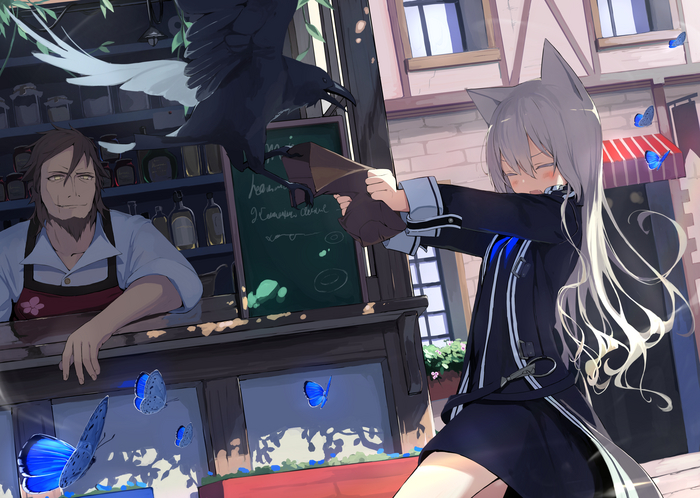    Anime Art, Original Character, , Animal Ears, 