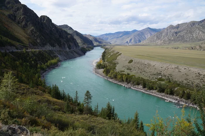 Katun (South Alt. Kadyn) - a river in the Altai Republic and the Altai Territory of Russia - My, The photo, Nature, The nature of Russia, beauty of nature, Russia, Siberia, The rocks, Altai Republic, Autumn, Travel across Russia, River, Winter, Katun, Ice, Tourism, Travels, A rock, Landscape, beauty, The mountains, Longpost