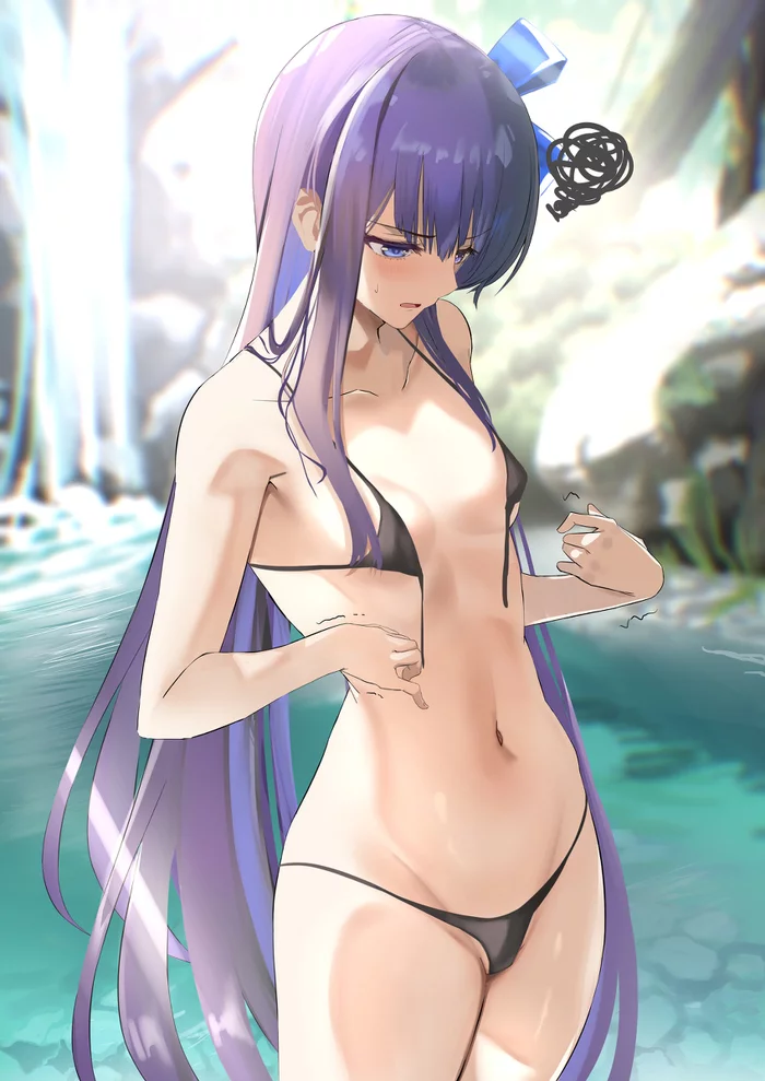 Meltryllis - NSFW, Аниме, Арт, Anime Art, Fate, Fate Grand Order, Fate-Extra, Meltlilith, Бикини