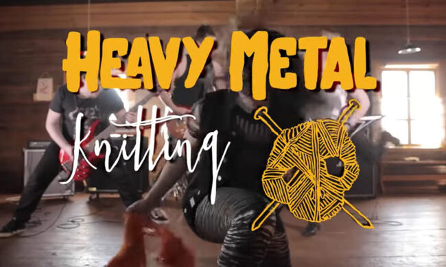 2022 World Heavy Metal Knitting Championships - Knitting, Crochet, Needlework, Heavy metal, Finland, Humor, Video, Youtube