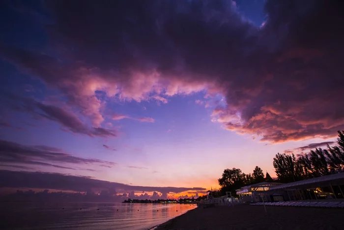 Just sunset. just the sea - My, Sea, Summer, Sky, Beach, Sunset, Clouds, Thoughts