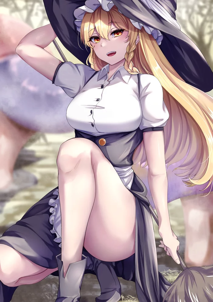 Kirisame marisa - Touhou, Kirisame marisa, Anime, Anime art, Mirufui