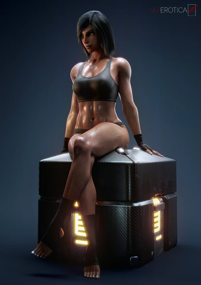 Pharah - NSFW, Game Art, Overwatch, 3D, Vgerotica, Длиннопост