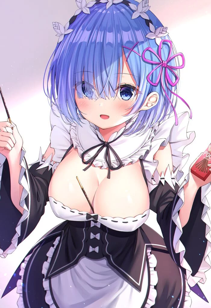 Rem - NSFW, Anime art, Anime, Rem (Re: Zero Kara), Re: Zero Kara, Longpost