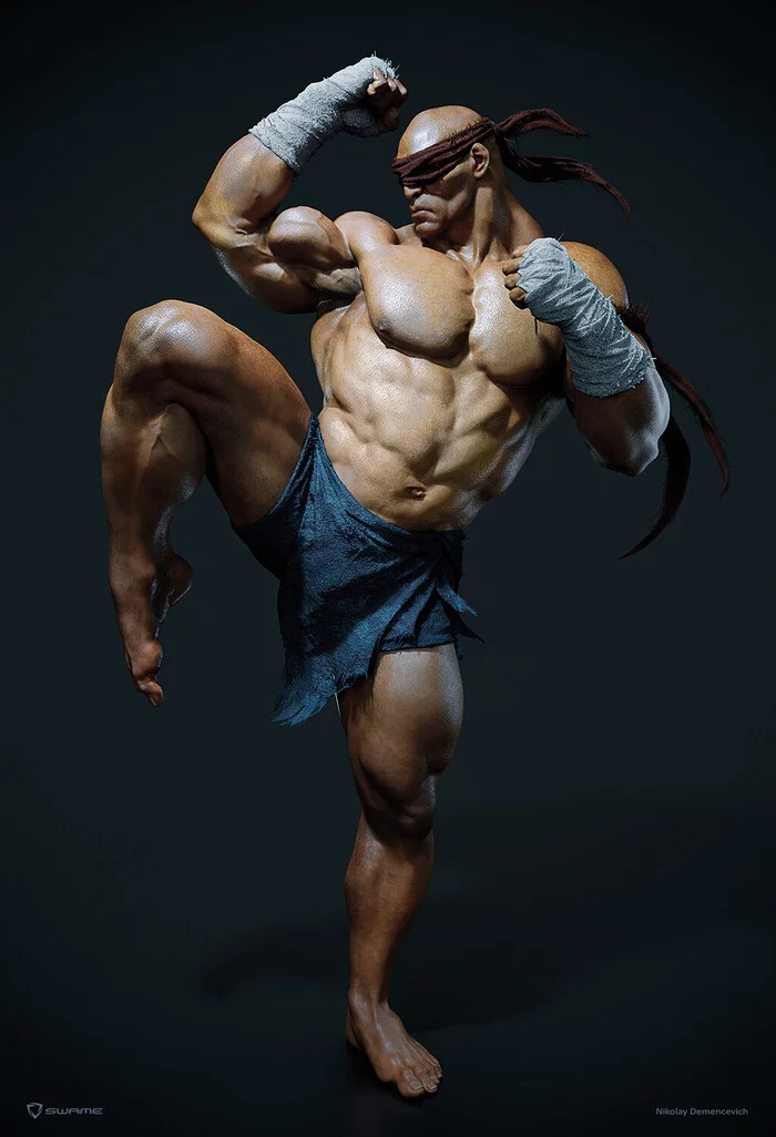 Lee Sin - Art, Artstation, Games, League of legends, Lee Sin, 3D