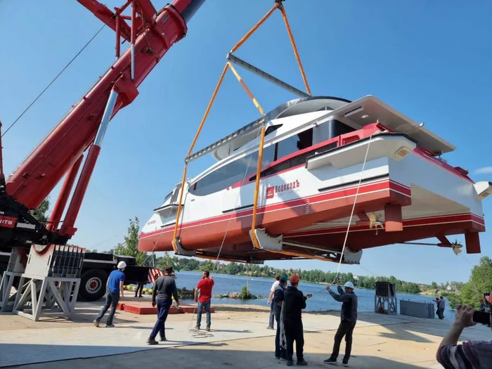 For Krasnoyarsk, a high-speed electric catamaran river-sea Ecokhod was built for 130 passengers. There will be 5 more - news, Russia, Positive, Sdelanounas ru, Shipbuilding, Longpost
