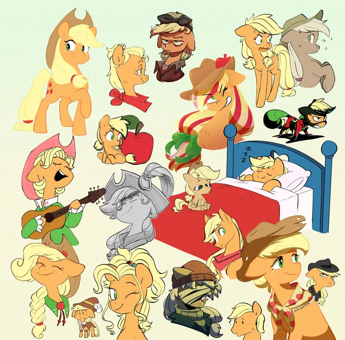 AJ - My Little Pony, Applejack, Doodle-Mark