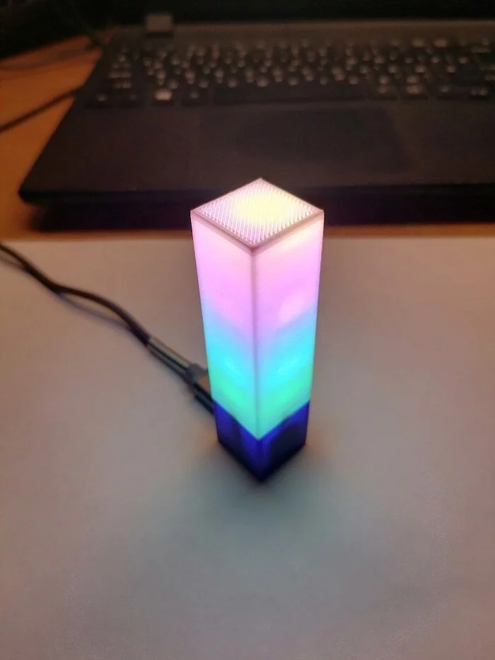 TinyLamp - USB powered mini desk lamp - My, Electronics, Homemade, With your own hands, Arduino, 3D печать, 3D modeling, Video, Soundless, Vertical video, Longpost