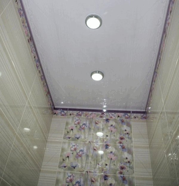 Stretch ceilings in the bathroom and toilet - My, Stretch ceiling, Prices