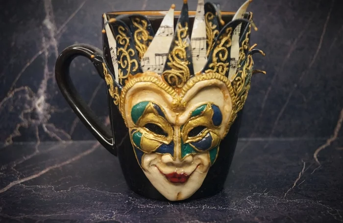 Did you have a crazy dream? - My, Sergey Burunov, Dream, Unfulfilled dreams, Presents, Fate, Longpost, Polymer clay, Кружки, Mug with decor, Actors and actresses, Dj, Mask, Art, Лепка, Creation, Needlework without process, Needlework