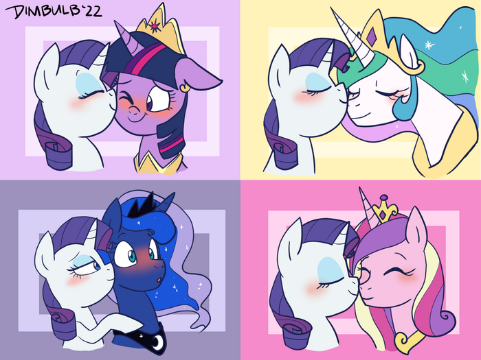  My Little Pony, Twilight Sparkle, Rarity, Princess Luna, Princess Celestia, Princess Cadance