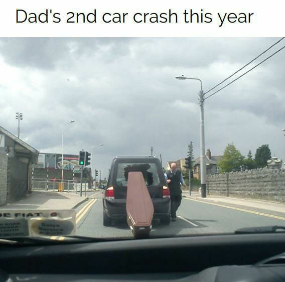 Second batino accident in a year - Humor, Death, Coffin, Road accident, Crash, Black humor