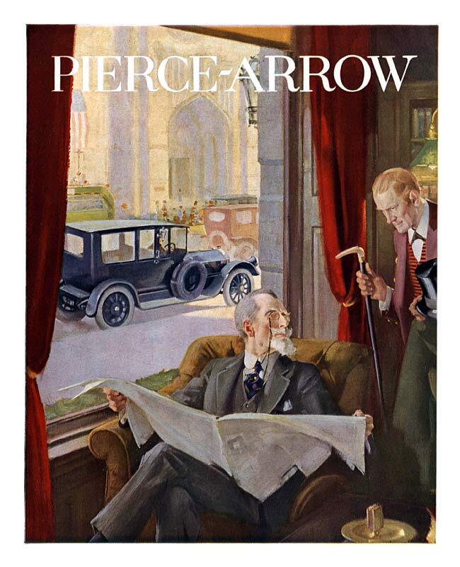 Pierce-Arrow Cars (1907 — 1926) - Advertising, Creative advertising, Automotive classic, Pierce-Arrow, USA, 20th century, Longpost