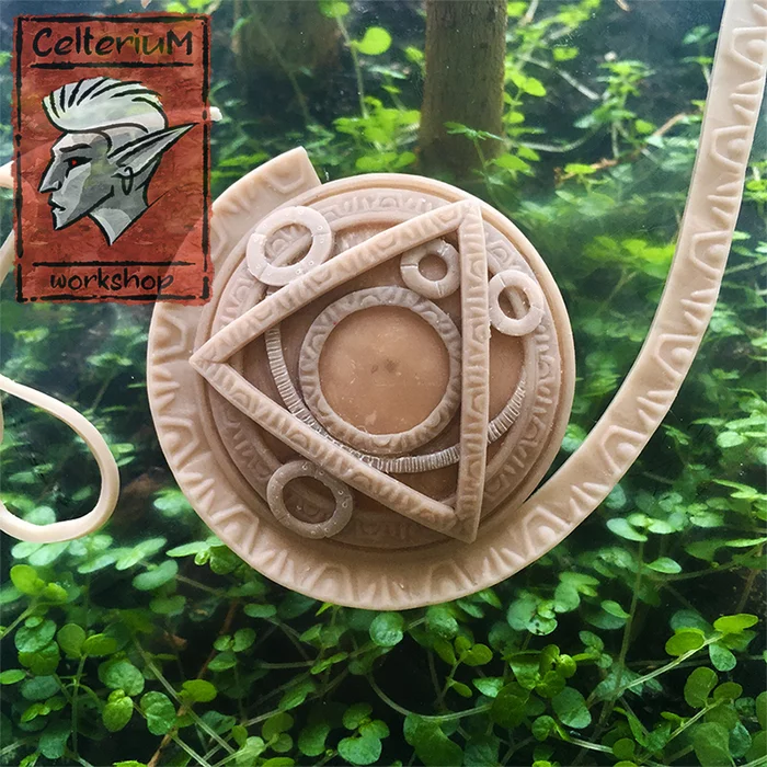 Amulet Eye of Set - My, The Elder Scrolls III: Morrowind, Polymer clay, Лепка, Casting, Polyurethane, Needlework with process, Pendant, Sota Sil, The elder scrolls, Miniature, Longpost