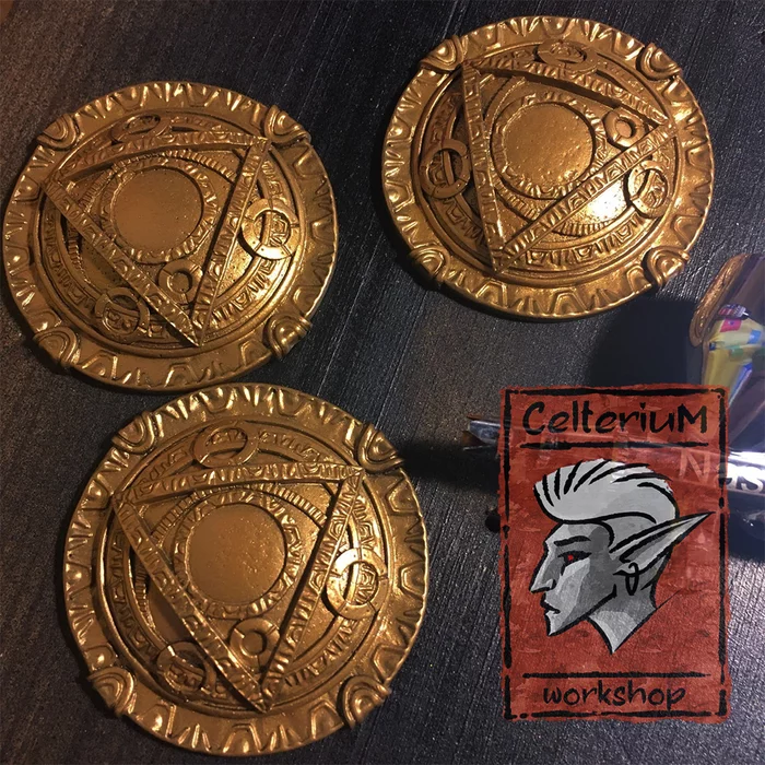 Amulet Eye of Set - My, The Elder Scrolls III: Morrowind, Polymer clay, Лепка, Casting, Polyurethane, Needlework with process, Pendant, Sota Sil, The elder scrolls, Miniature, Longpost