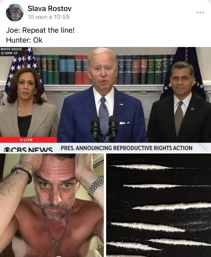 Stay on the Line - Images, Humor, Politics, Drugs, Screenshot, Joe Biden, Hunter Biden