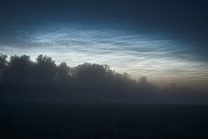 night silver - My, Landscape, Travel across Russia, Noctilucent clouds, Nikon D750, Night, The photo
