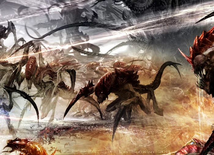 Вархаммер40к для чайников. Фракции: Тираниды - Длиннопост, Мат, Genestealers, Tyranids, Wh Art, Warhammer 40k, Warhammer, Моё