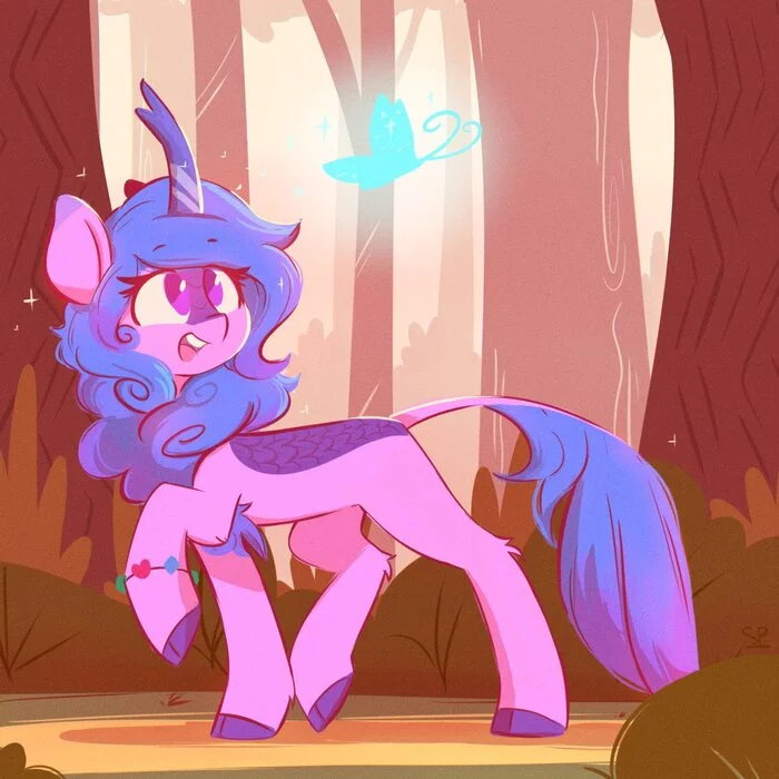 In the woods - My little pony, PonyArt, Izzy Moonbow, Scribble-potato, MLP Kirin