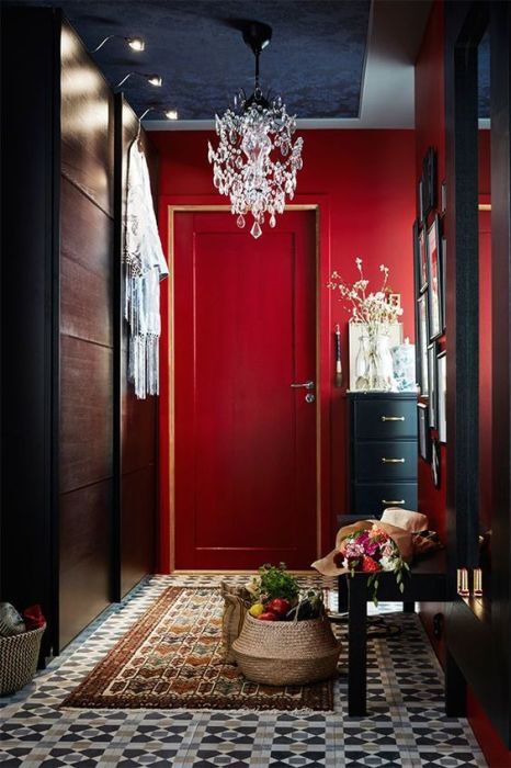 Спальня красного цвета — 5301 фото и идей оформления интерьера