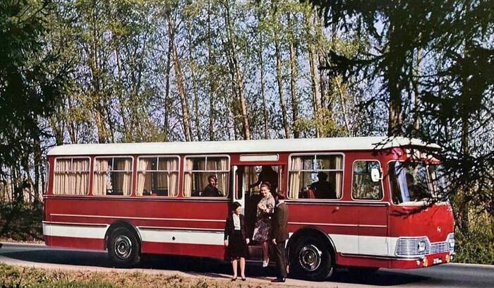 tour bus - Bus, Liaz-677, the USSR, Export, 70th, The photo