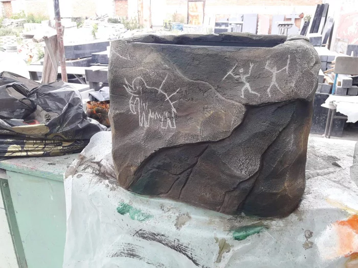 Cave country post - My, Art concrete, Creation, Hobby, Longpost