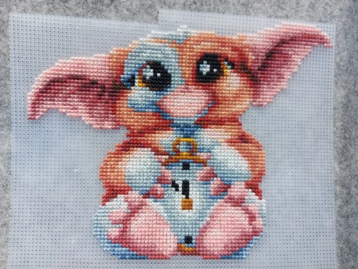 Gizmo - My, Needlework without process, Cross-stitch