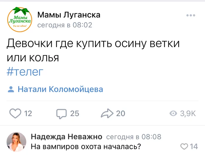 В Луганске нынче неспокойно - Скриншот, Вампиры, Борьба, Исследователи форумов