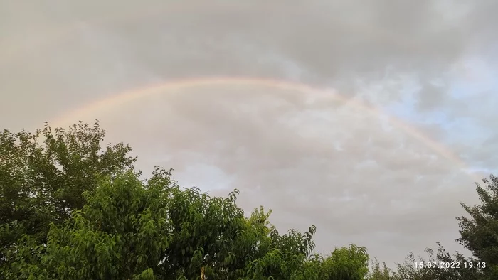 Double rainbow - Моё, Радуга, Мобильная фотография