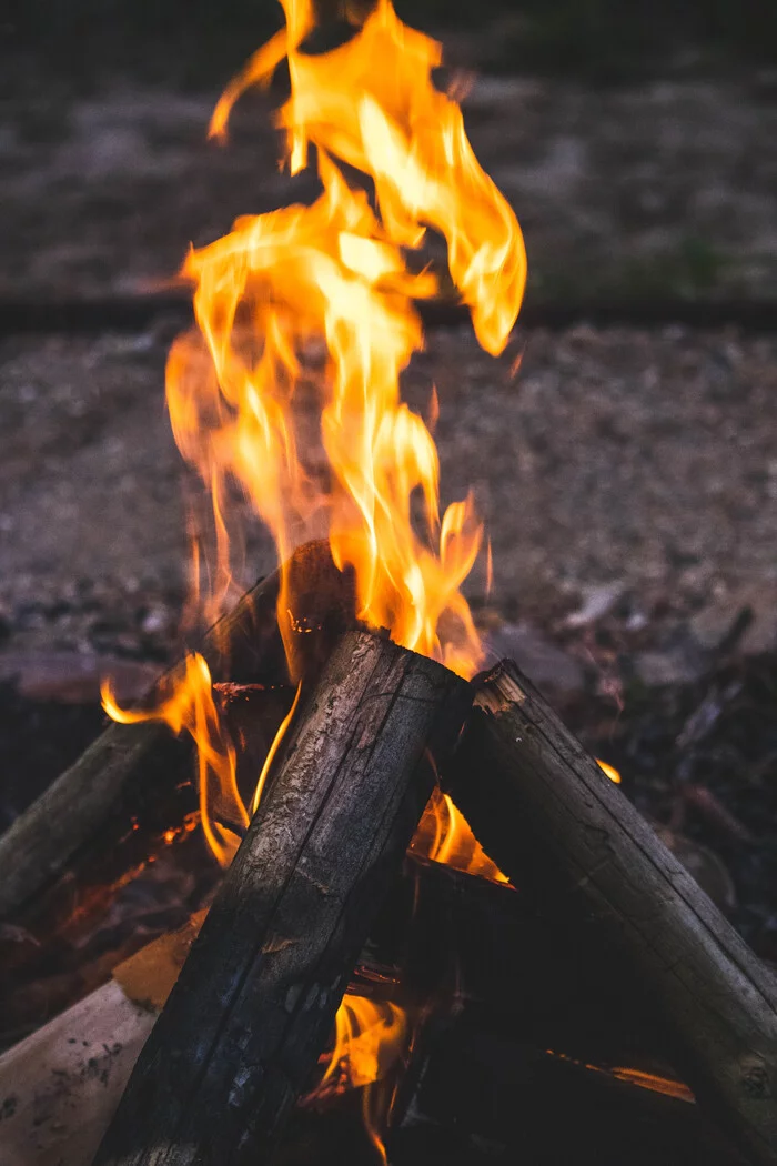 Campfire gatherings - My, The photo, Bonfire