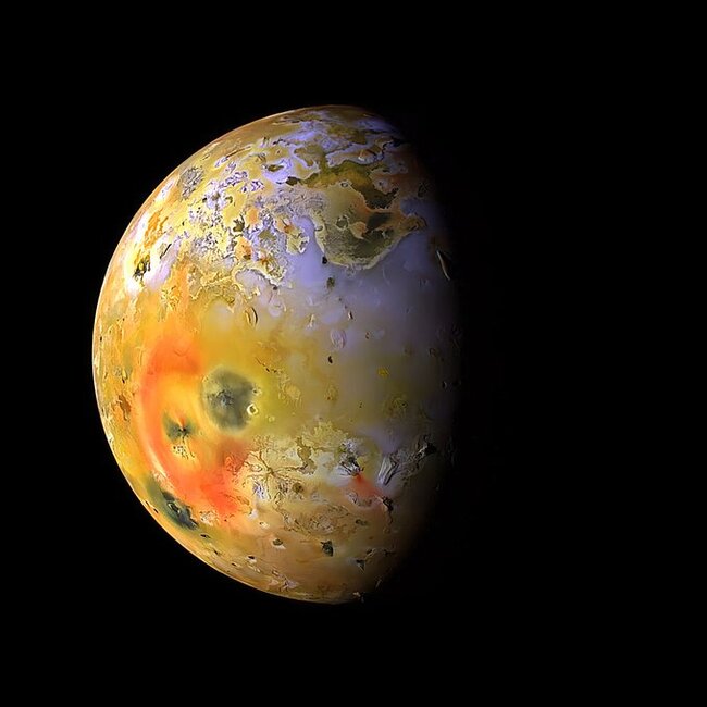 Jupiter's moon Io as seen by the spacecraft Galileo. - Jupiter, Io, Space, Pictures from space, Spaceship, NASA, Planet, Astronomy, Galileo