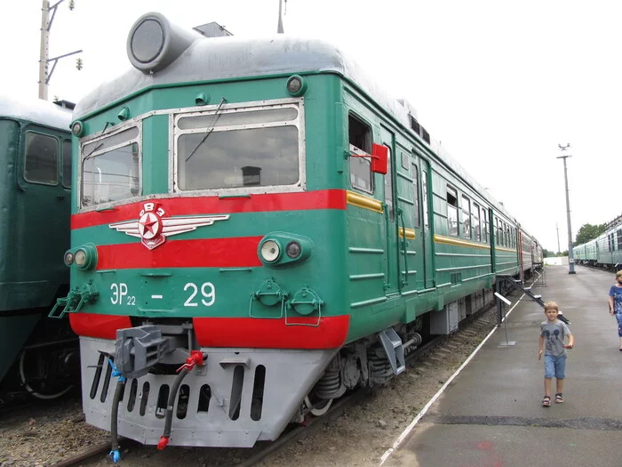 ER22 - My, The photo, Railway, Train, Museum, Rostov-on-Don, Er22, Longpost