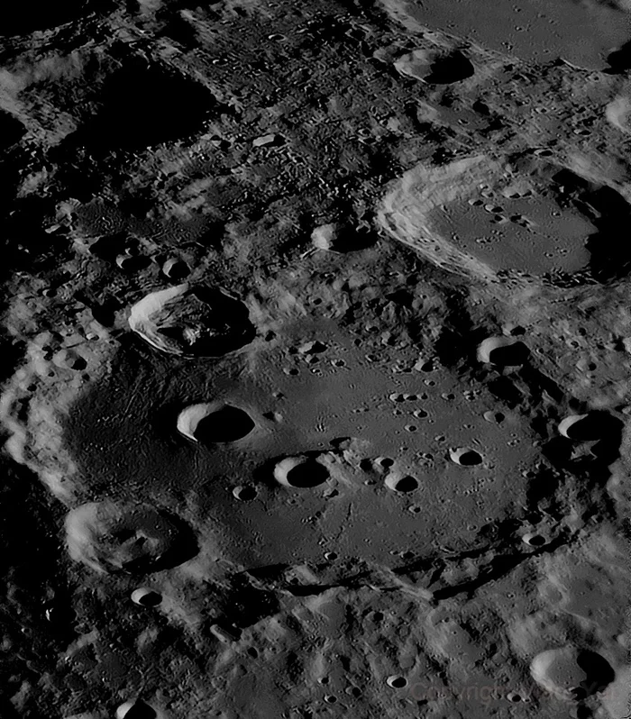 Lunar crater Clavius - My, Astronomy, Astrophoto, Space, moon, Telescope, Observatory