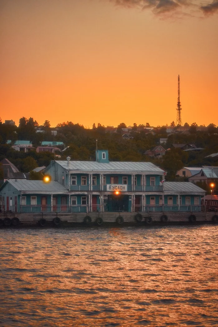 Sunset on the Volga. Upper Uslon, Tatarstan - My, Tatarstan, Kazan, Longpost, Sunset