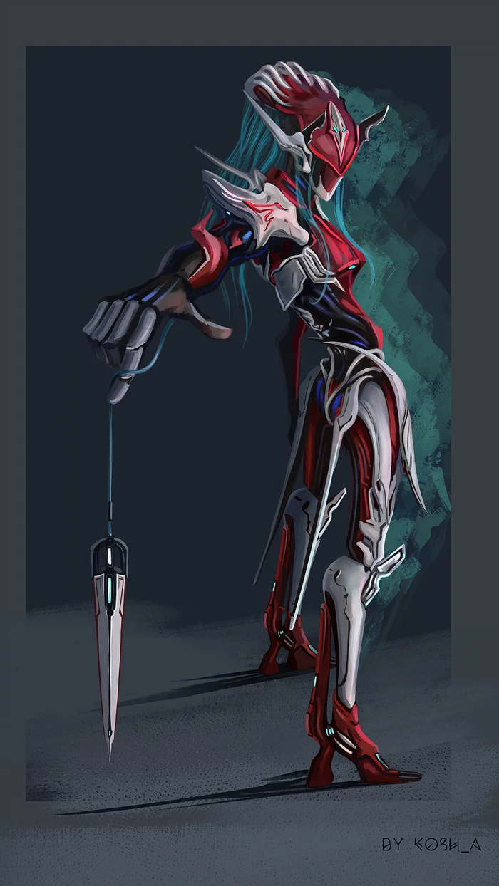 Mesa Projectilyst / Warframe Fan art - My, Warframe, Game art, Art, Digital drawing, Digital